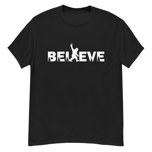 Bigfoot Believe Novelty Graphic Classic T-Shirt
